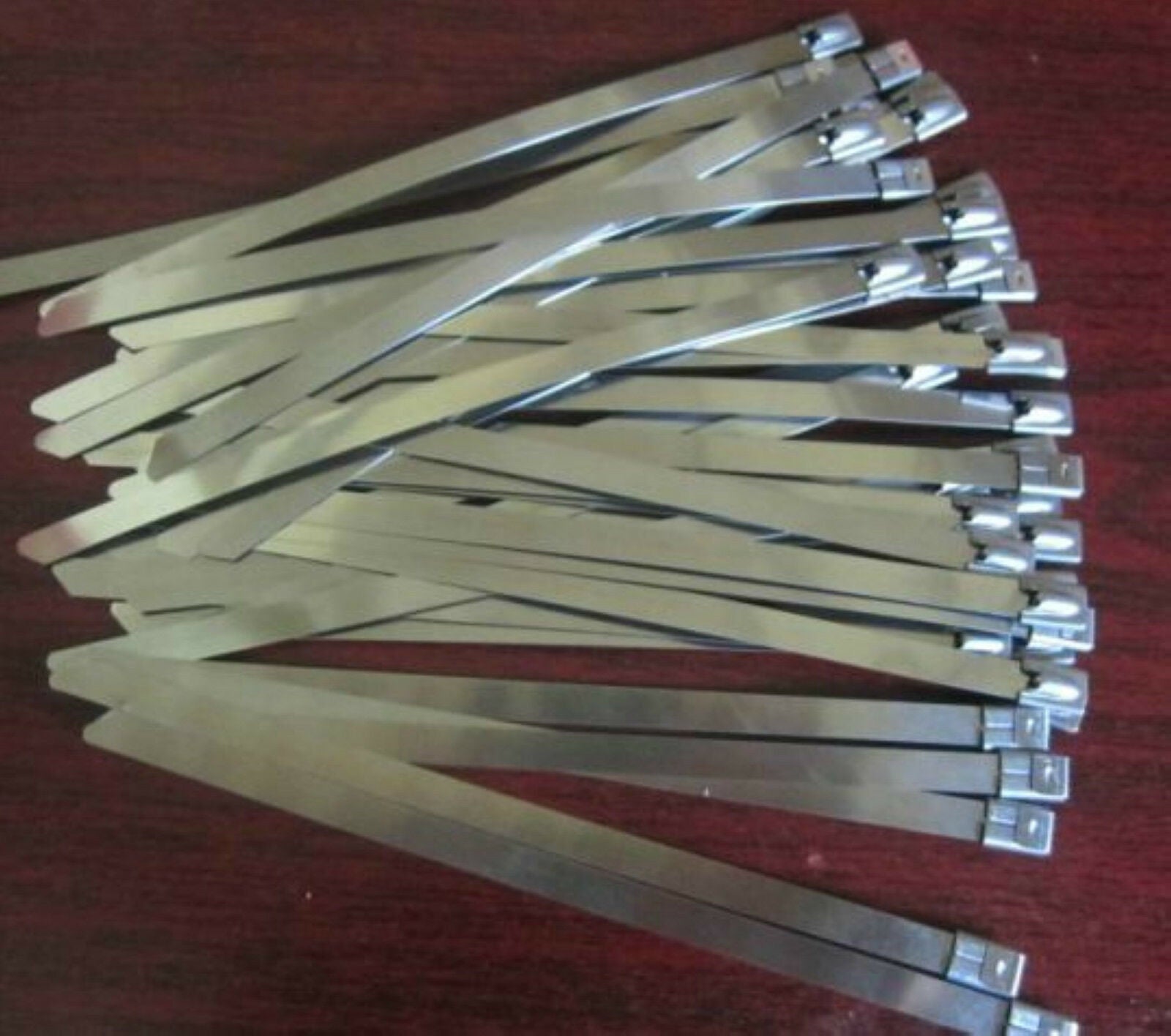 Lot25 Stainless Steel Self Locking Hose Cable Pipe Ties Clamps Wrap 4.6x200mm