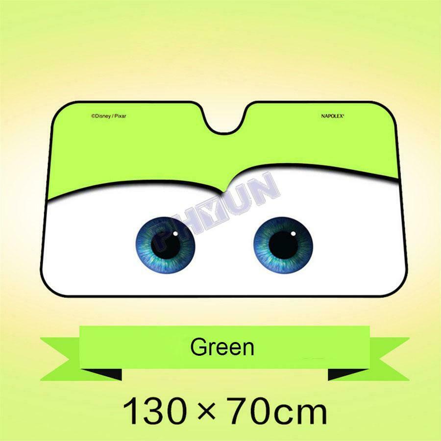 Car Eyes Windscreen Sun Shade Cover Anti-UV Aluminium Foil Heat Blocking Green