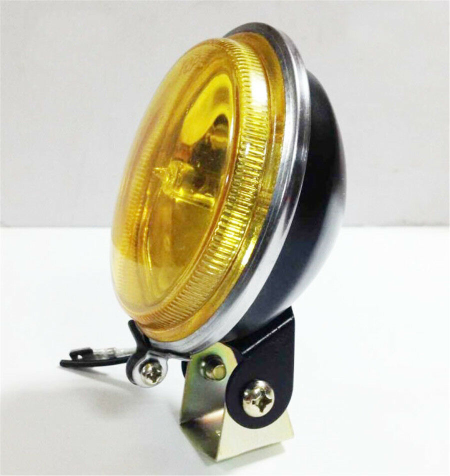 3'' 55W Yellow DRL Round Car Driving Fog Lamp Tire Light Metal Paint Shell