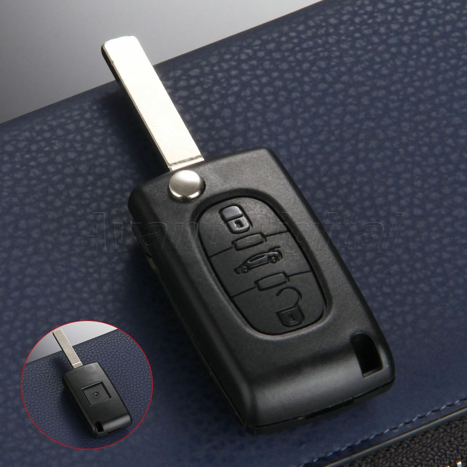 High Quality Remote 3 Buttons Key Fob Case Shell for Peugeot 207 307 407 308 607