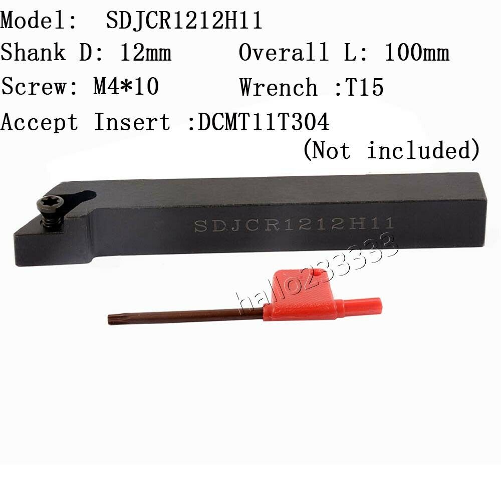 SDJCR1212H11 12*100 CNC lathe External Turning Tool Holder For DCMT11T304 insert