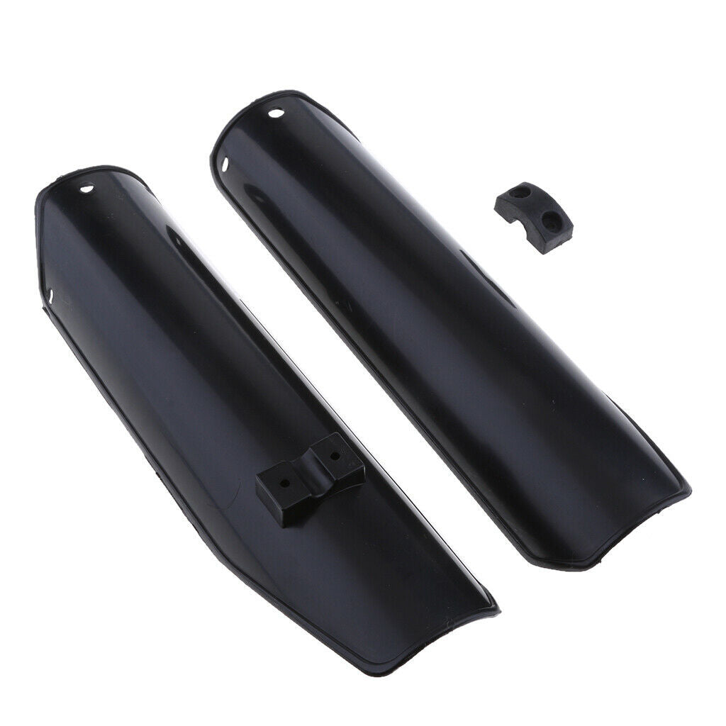 Black Front Fork Guard Fenders Cover Fit for 110cc 125cc Pit Trail Dirt Bike