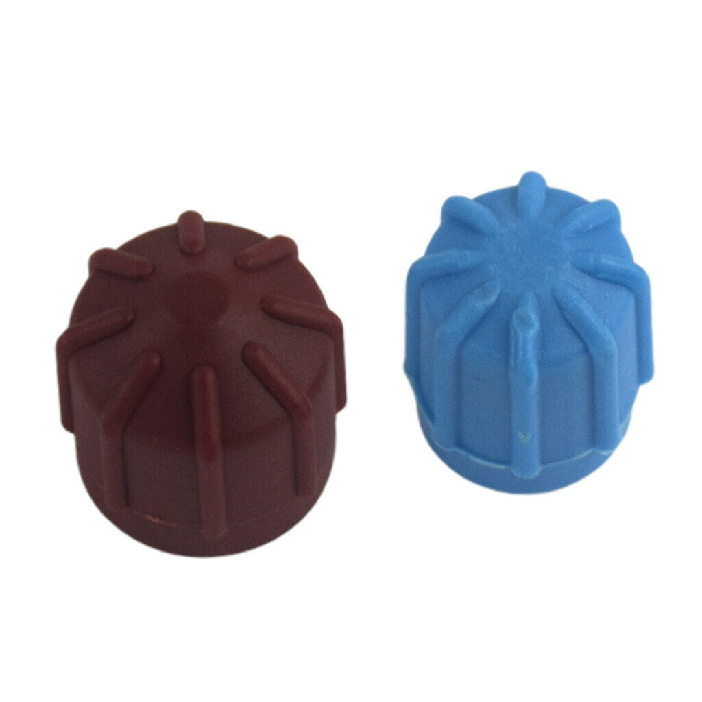 2 lot New R134a Car Repair AC A/C Valve Core Cap High Low Dust Cover 20mm
