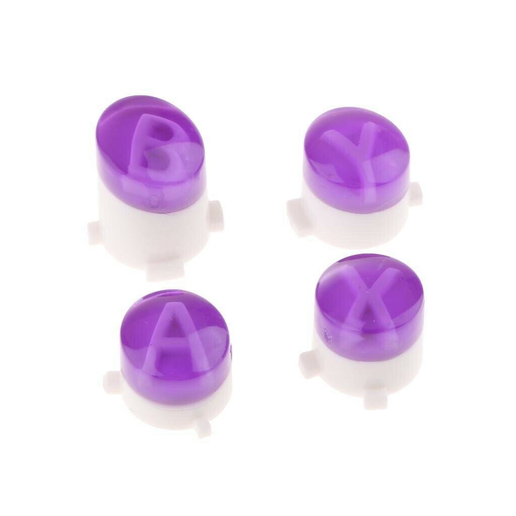 Replacement  Buttons A B X Y Button Set for Xbox One Controller Purple