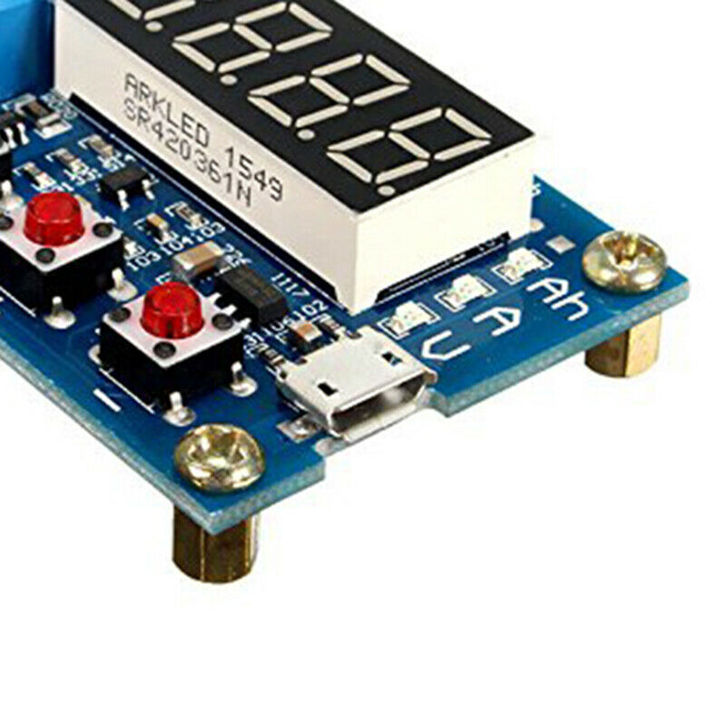 Battery Capacity T Meter Discharge Tester 18650 Li-ion Lithium Lead-S Hours 1.M9