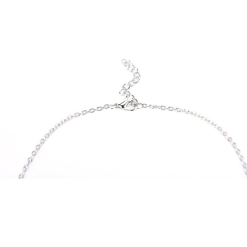 Ocean Heart Pendant Necklace Women Crystal Rhinestone Jewelry Accessori.l8