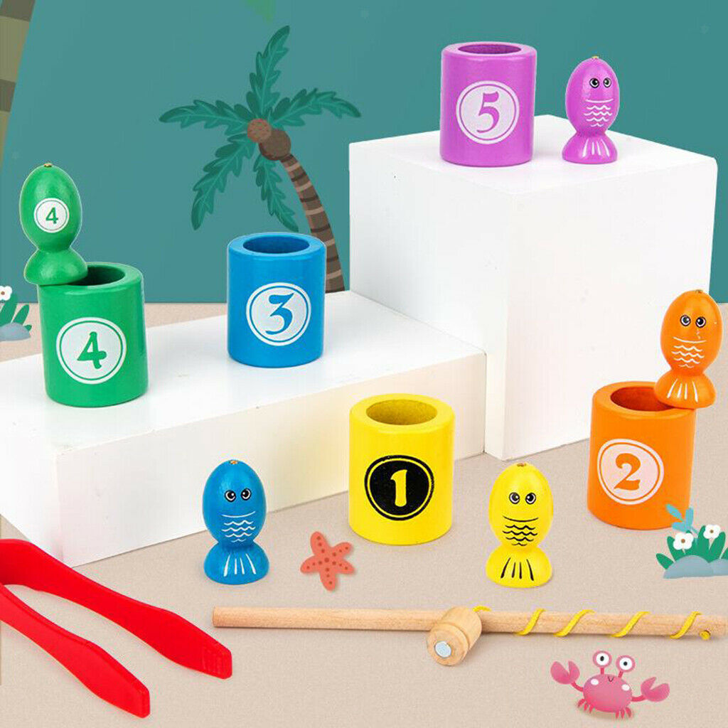 Fishing Color Sorting Matching Game Early Learning Teaching Activity Toys