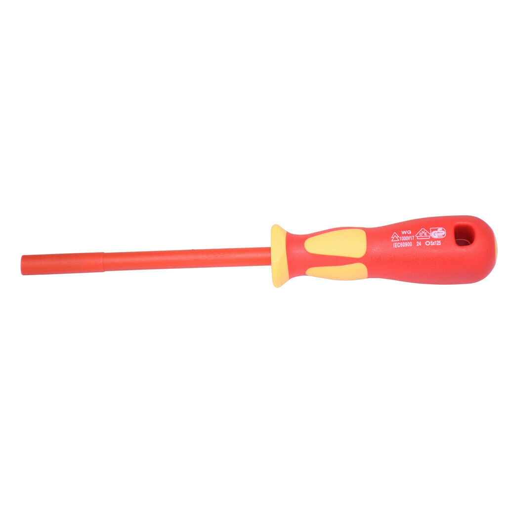 Insulated Nut Driver Electric 1000V 4mm-13mm Hex Screwdriver 8mm x 125mm