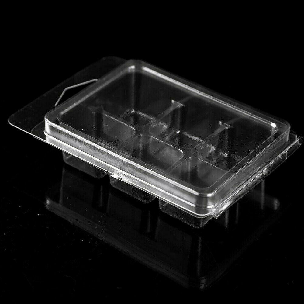 20x Plastic Wax Melt Clamshells Molds Wax Melt Containers for Wickless Candle