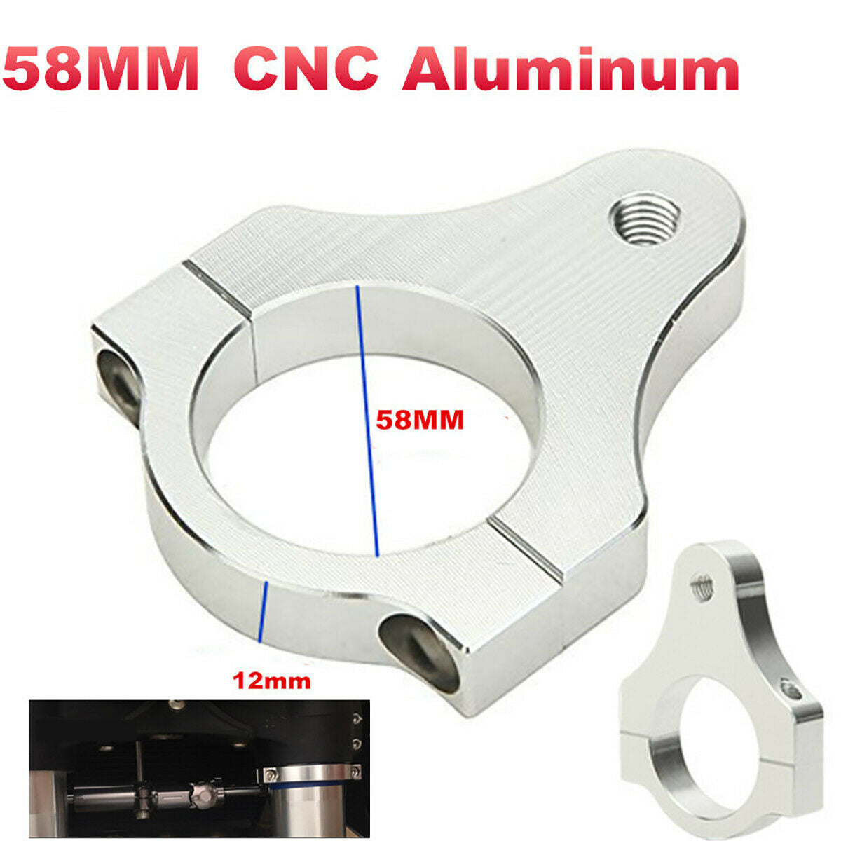 Precision CNC Aluminum Made 12mm Motorcycle Titanium For Steering Shock Absorber