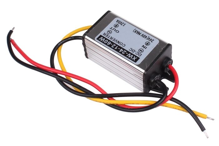 Car Power Supply Waterproof 24V(14-40V) To 12V 5A 60W DC/DC Converter Regulator