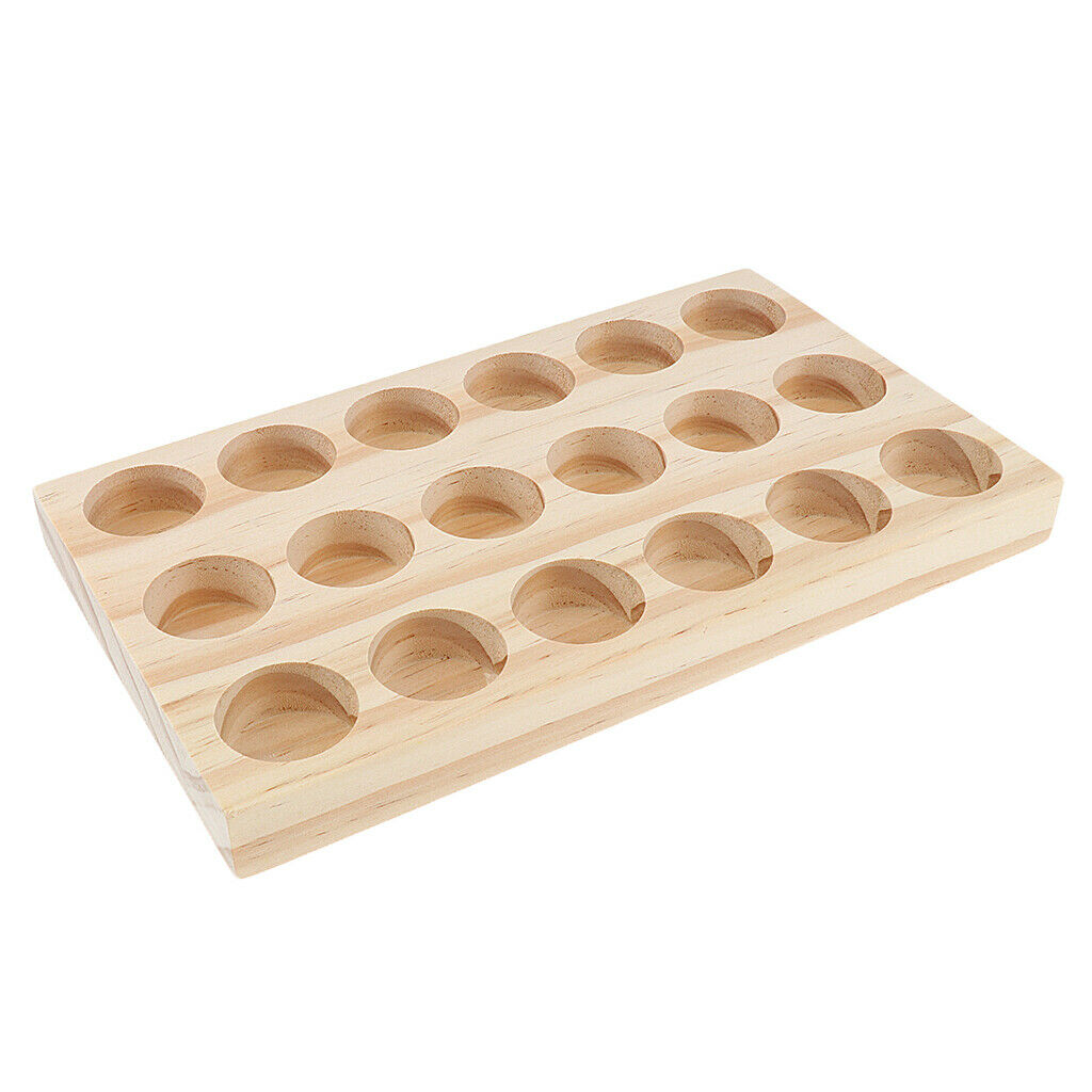 Lots 3 Natural Wood Essential Oil Display Storage Rack Holder Organizer