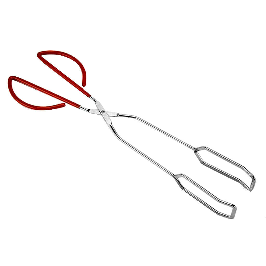 2Pcs Barbecue Scissors Tongs Bread Tong Kitchen Buffet Pliers For Camping
