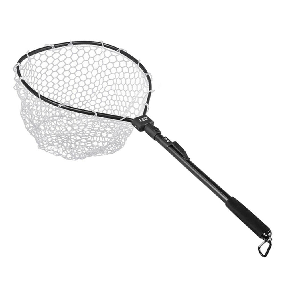 Fishing Landing Net Catch and Release Net &Foldable Pole 33.46" Unfolded