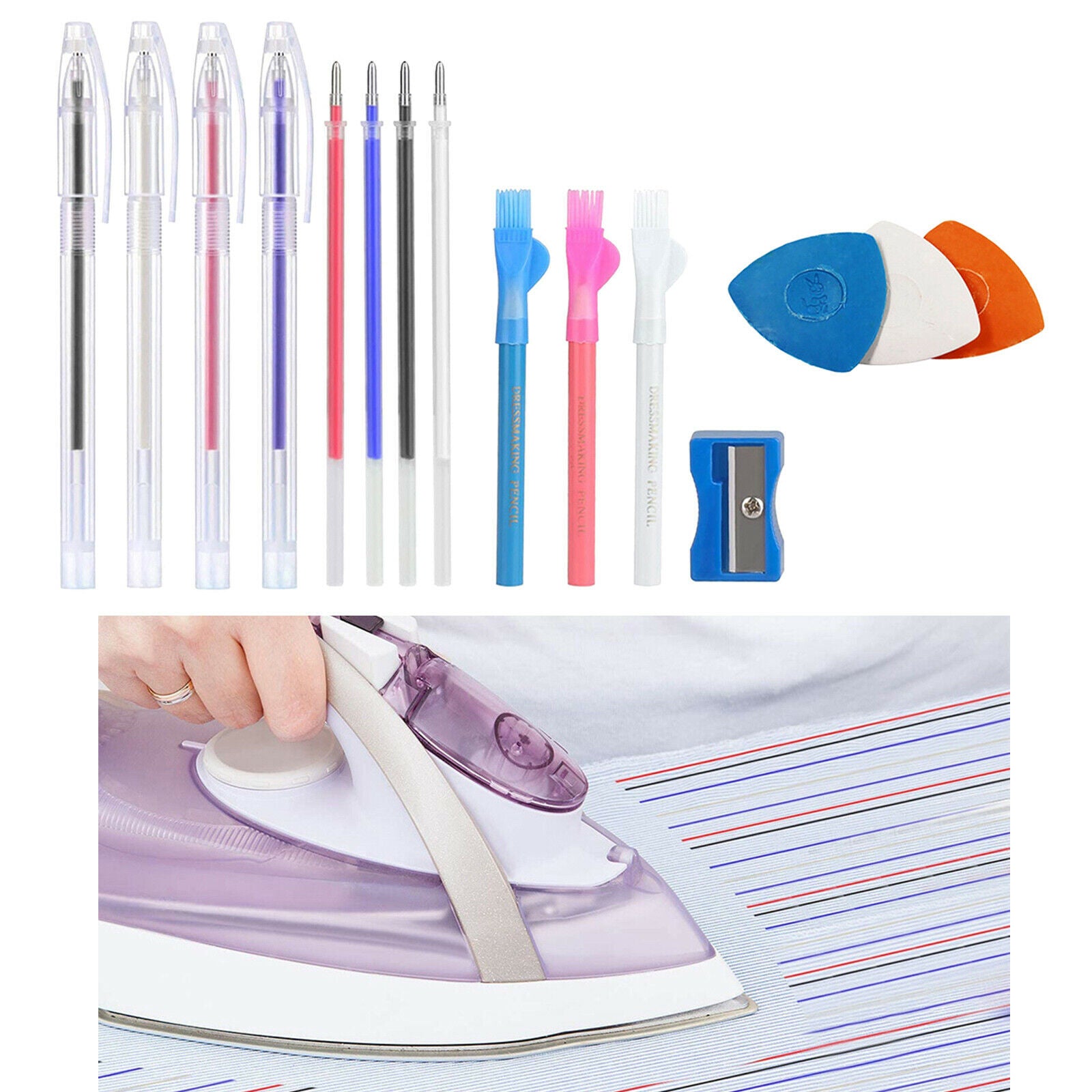 Sewing Heat Erasable Pen Refills Fabric Marking Pens Dressmaking Chalks