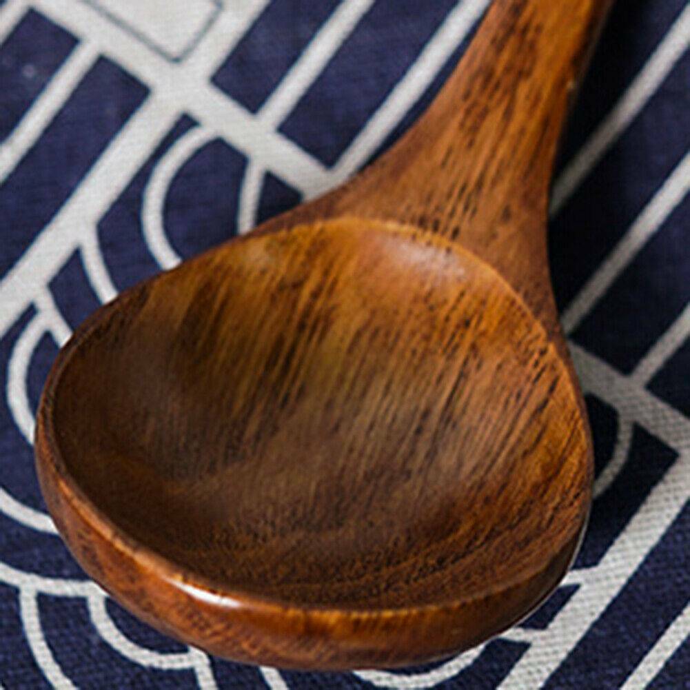 Long Handled Wooden Soup Spoons Bamboo Kitchen Cooking Utensil Tools Spoon Wood.