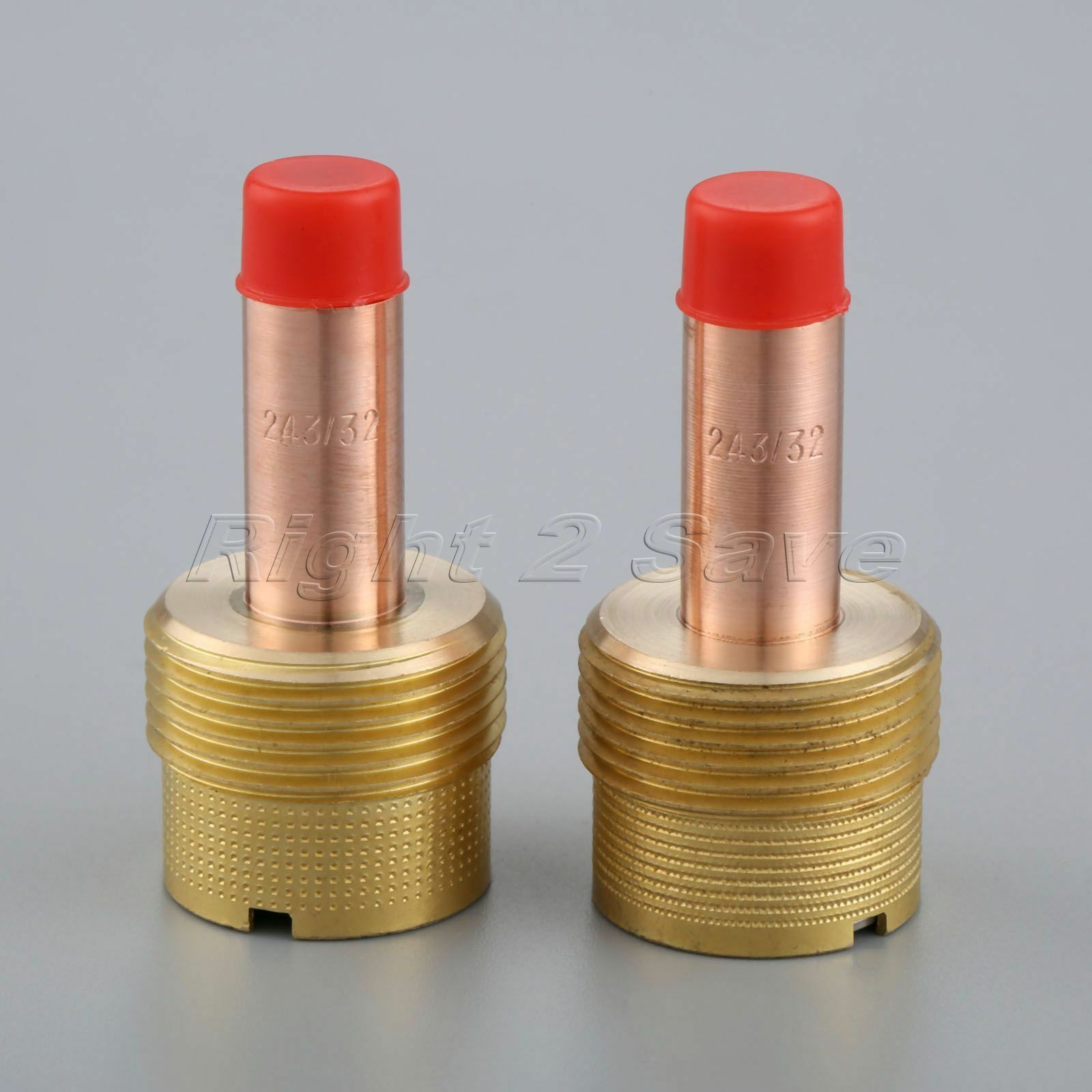 New 2pcs 45V64 3/32" TIG Gas Lens Collet Bodies for 17/18/26 Torch Accessories