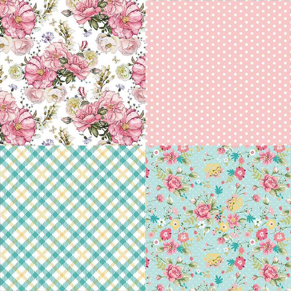 12PCS Paper Pad Dot Grid Flower Scrapbooking Album Card Diary Journal Craft DIY