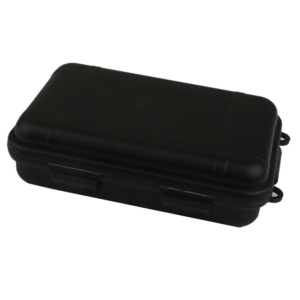 Storage Box Waterproof Foam Floating Survivor Case for Hiking L,Black