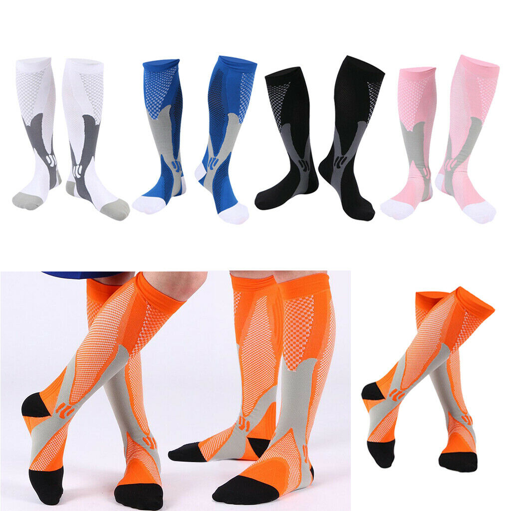 5Pairs Sports Jogging Travel Compression Socks Anti Slip Support Stockings