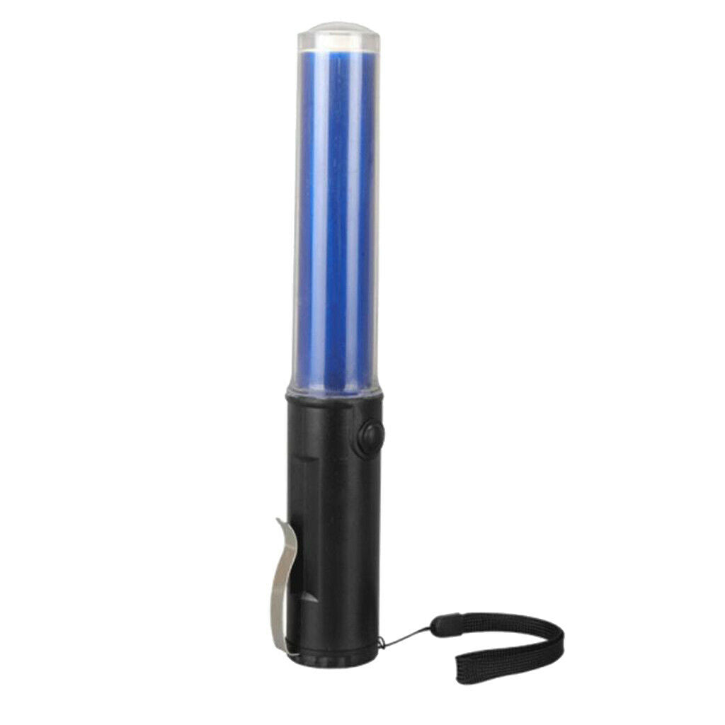 2Pcs 26cm LED Traffic Safety Signal Baton Light Fluorescent Stick Wand