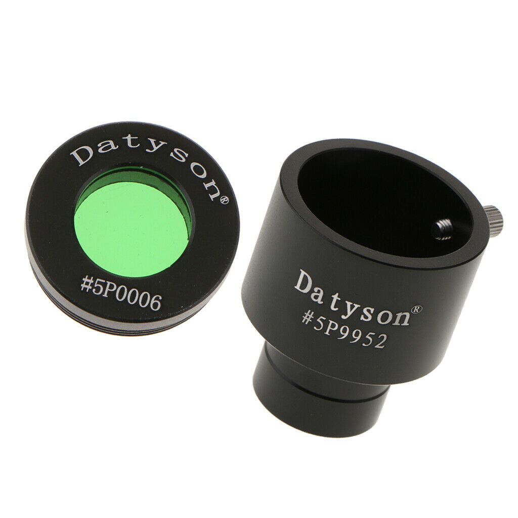 0.965inch to 1.25inch Telescope Eyepiece Adapter 24.5 to 31.7mm + Filter #58