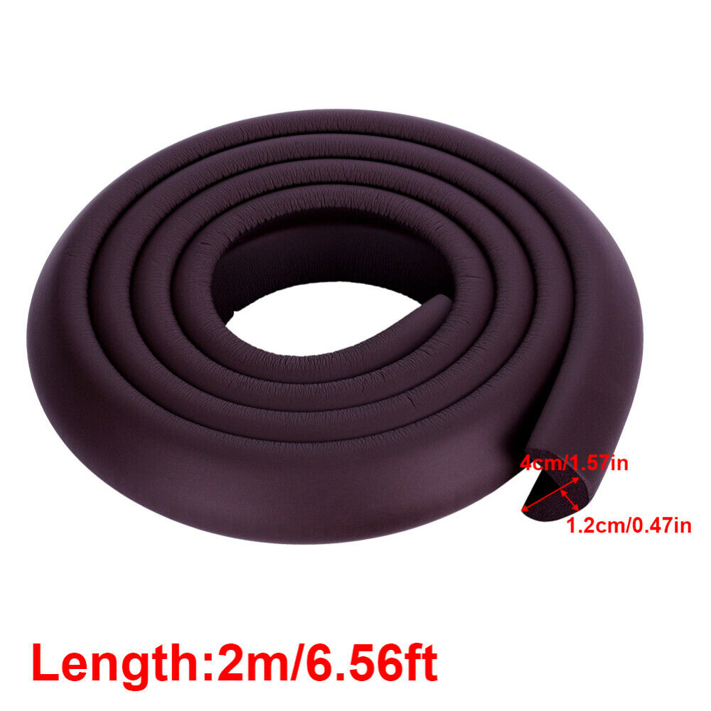 Kids Baby Safety Foam Rubber Bumper Strip Safety Table Edge Corner Protector 2M