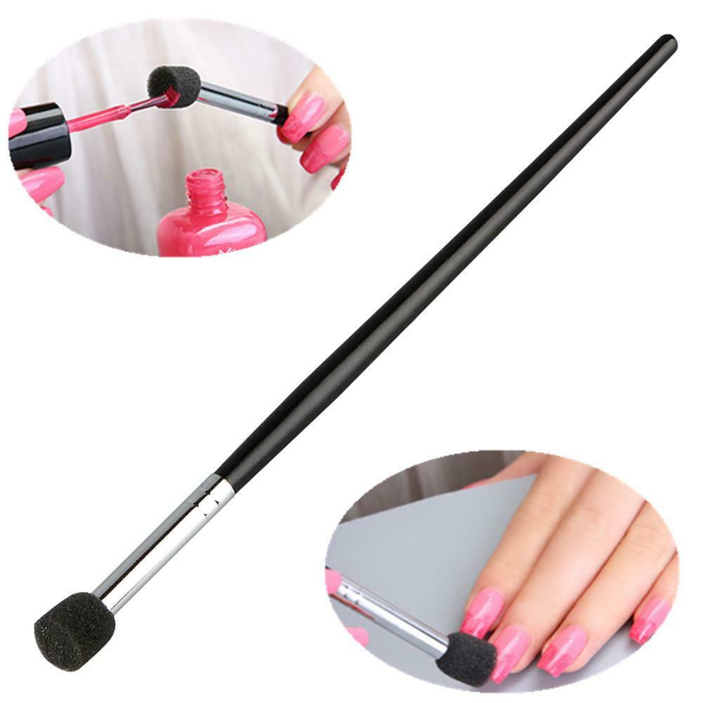 1pc Nail Art Gradient Pen Sponge Head Painting Drawing Brush Manicure Tool @