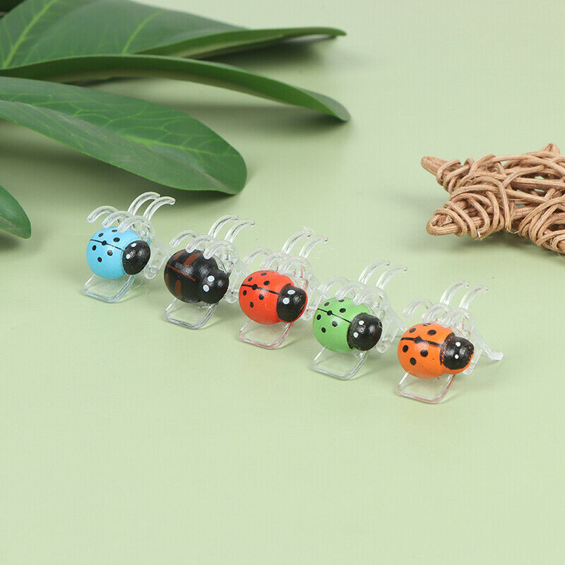 30PCS/set Ladybird Orchid Clips Plant Garden Support For Plant Vine