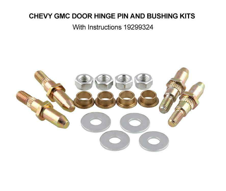 1 Kit Door Hinge Pins Pin Bushing for Chevy GMC Fullsize Truck SUV