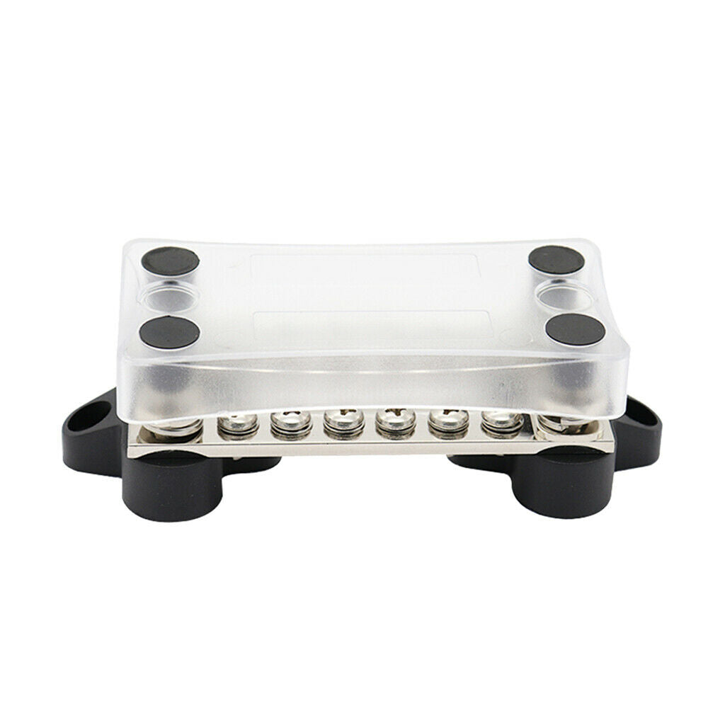 New Bus Bar 6 Way Electrical Terminal Dual Junction Box M4 Stud Kits 6P