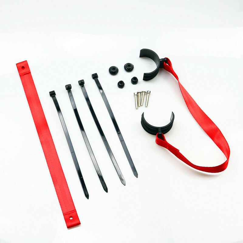 Universal Red Adjustable Motorcycle Fork Rescue Sling Strap String Pull Belt Pit