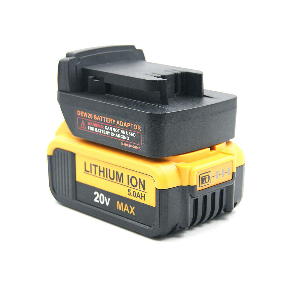 Black Battery Adapter For Dewalt 18V/20V MAX Convert To For Milwaukee M18 18V LI