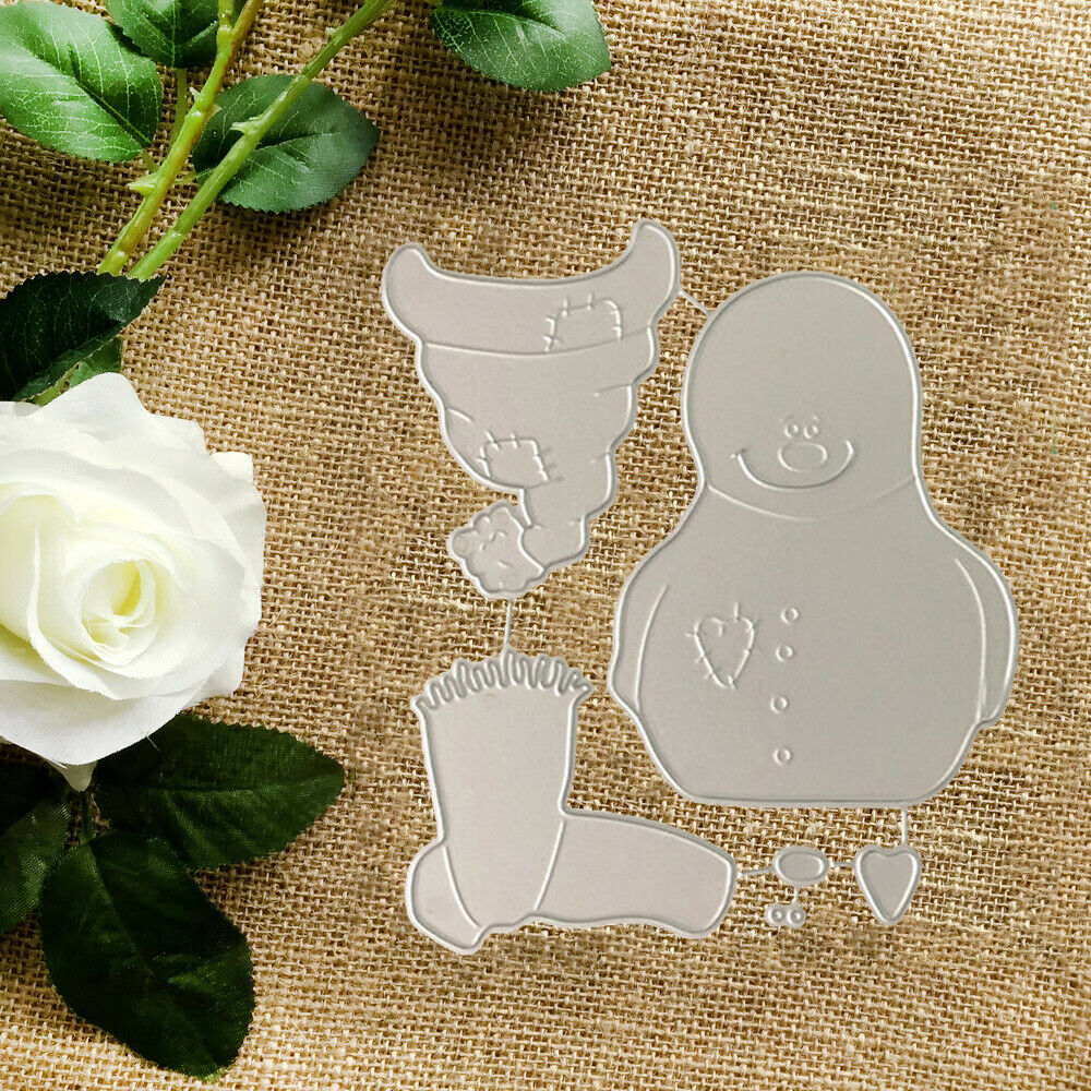 Christmas Snowman Metal Cutting Die Stencils Scrapbooking Embossing Card DIY