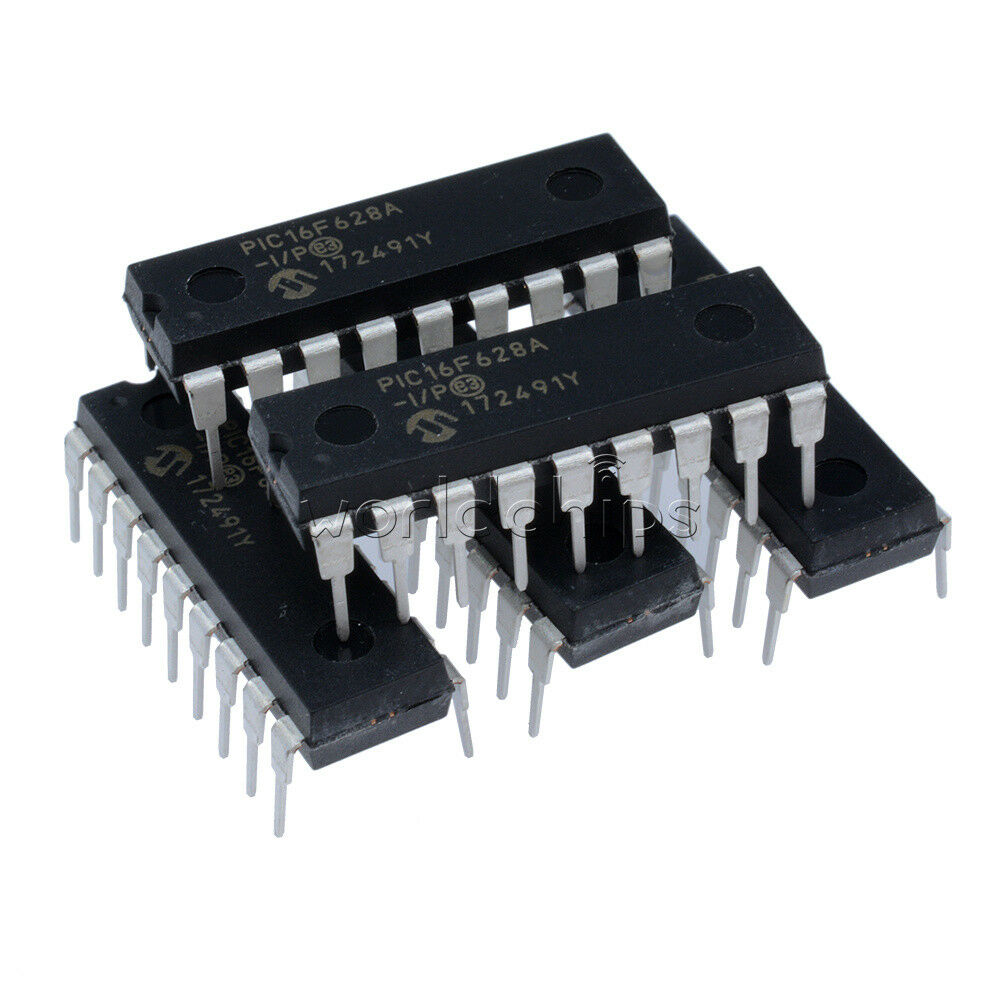 2PCS MCU IC MICROCHIP DIP-18 PIC16F628A-I/P PIC16F628A