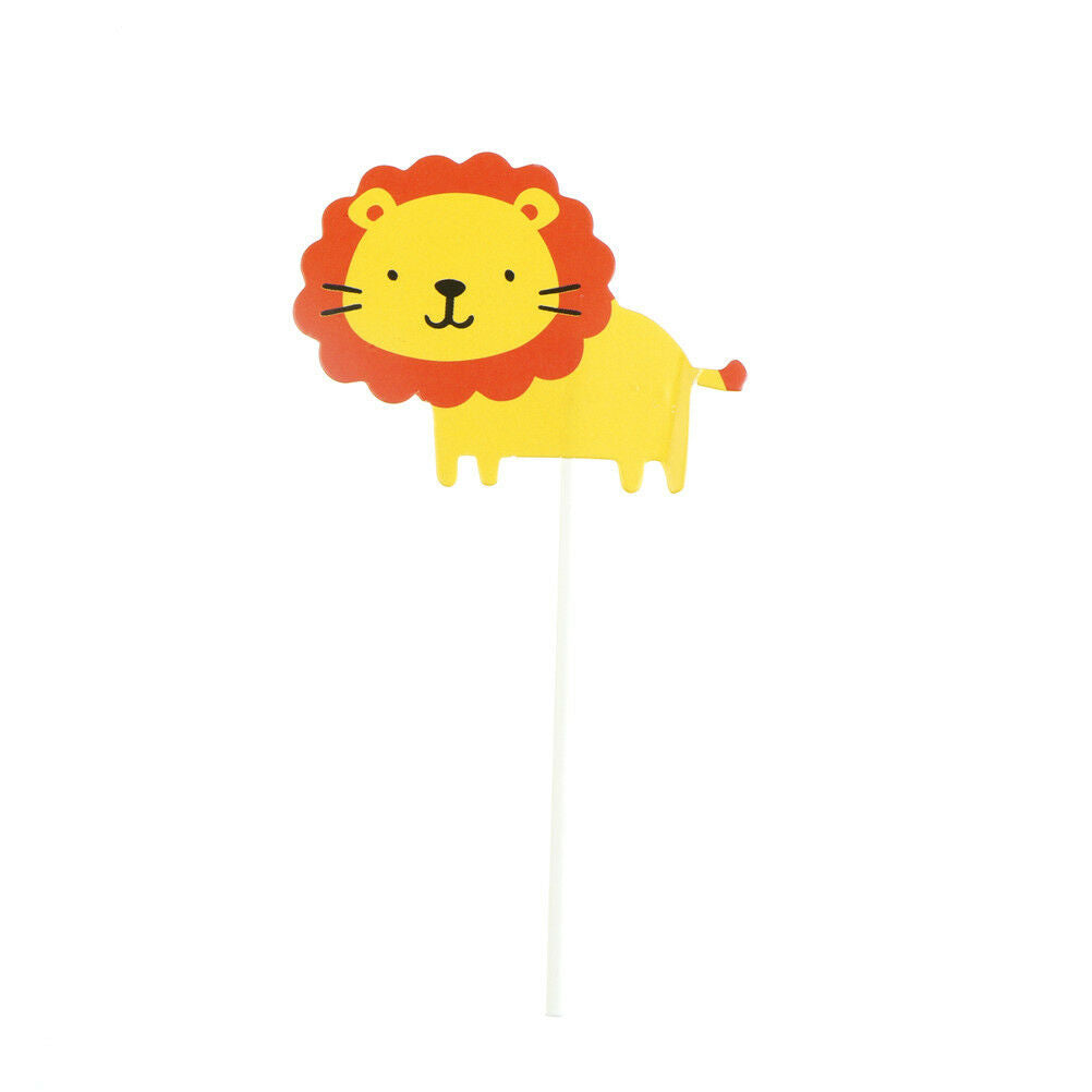 7pcs Baby Shower Wildlife Animal CakeBDopper Party Monkey Lion Zebra C.l8