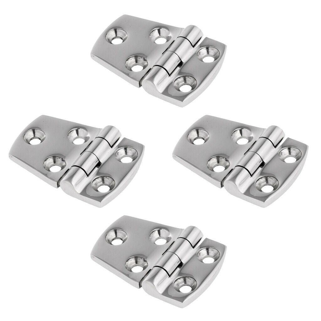 4x Marine Grade Stainless Steel Short Side Door Hinge for Boats Caravan RV