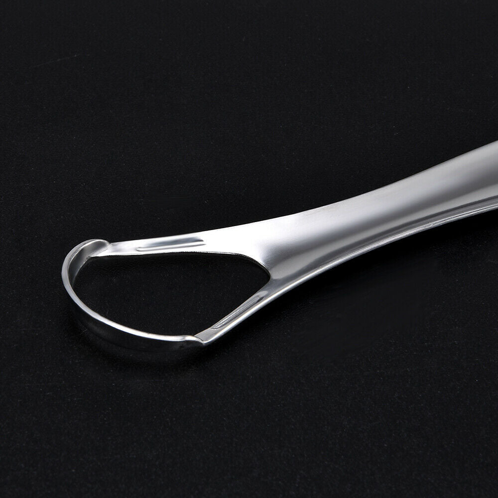 1PC Stainless Tongue Cleaner Scraper Oral Care Bad Breath Sweeper Health Tool