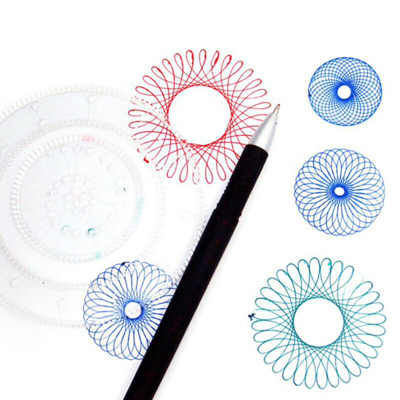 Spirograph Drawing Toys Set Interlocking Gears Wheels DIY Painting Access.l8