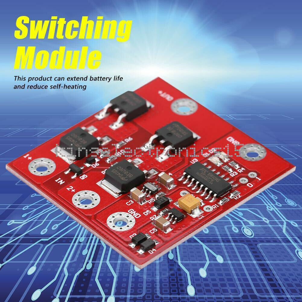1PCS DC 12V 8A Dual-Sources Automatic Transfer UPS Switch Battery Power Supply