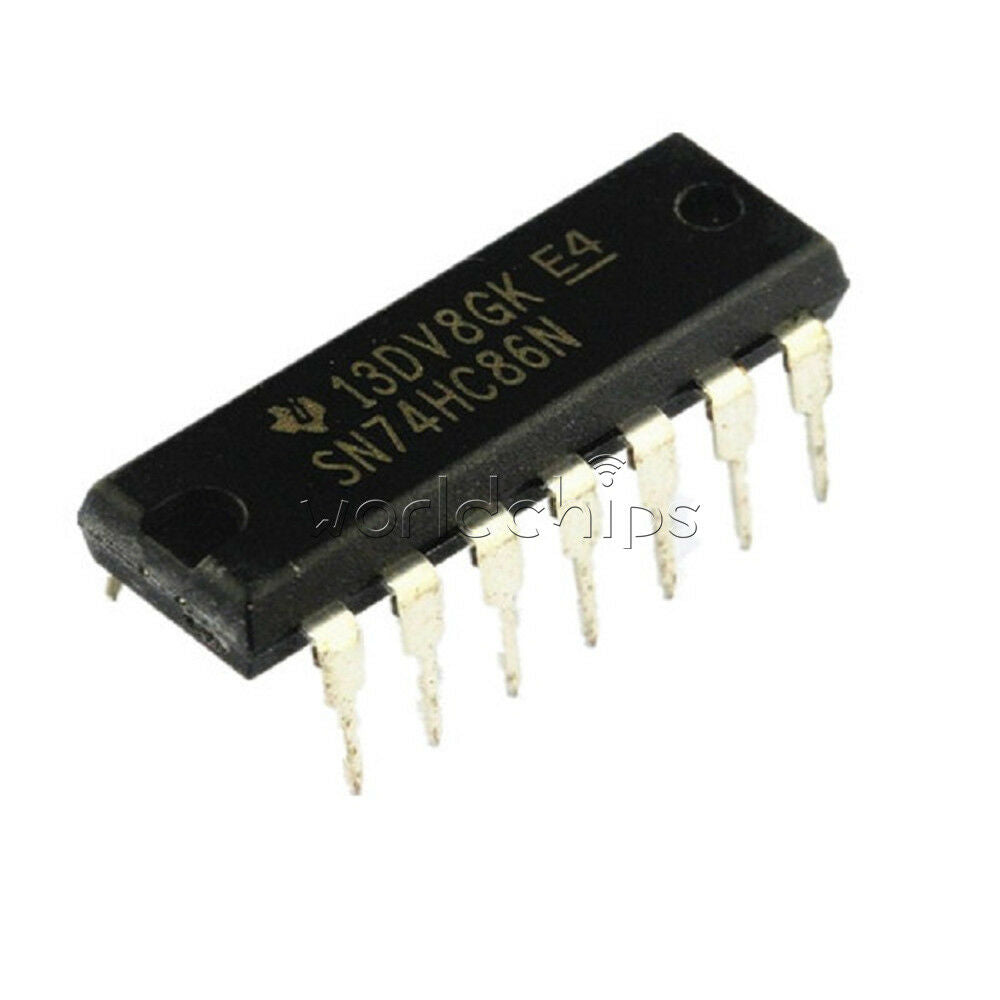 10PCS 74HC86 74HC86N DIP14 DIP-14 TI chip IC
