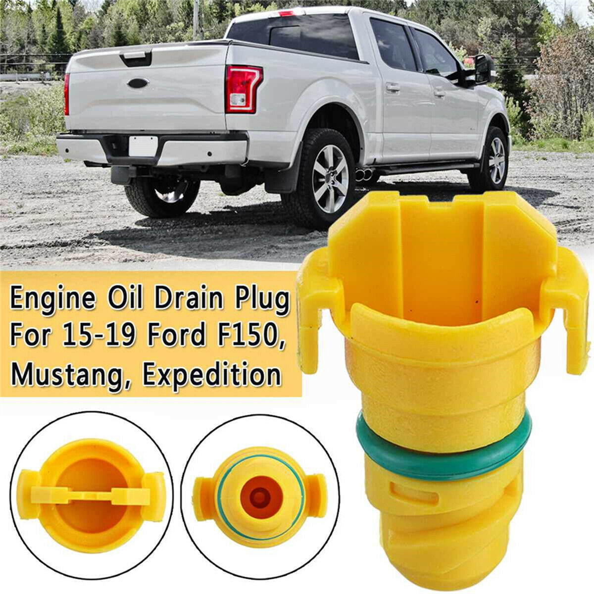 For Ford F150 F-150 Mustang Expedition OEM#KX6Z6730B ABS Engine Oil Drain Plug