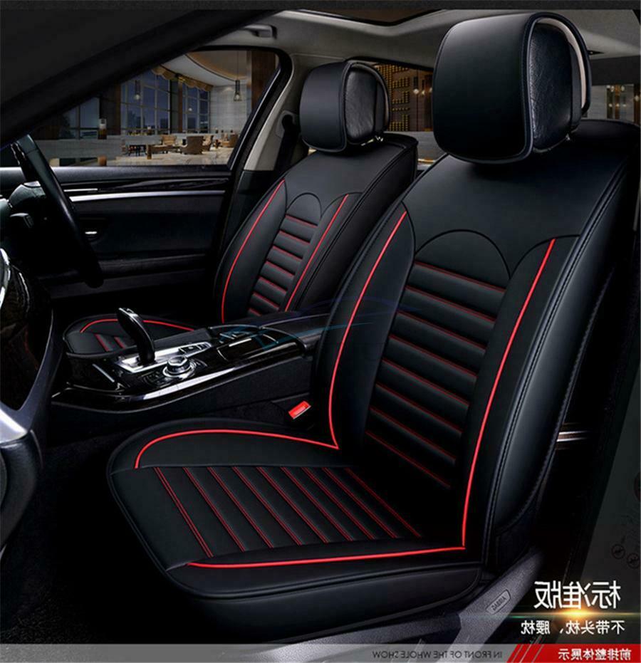 Single Front Car Seat Cover PU Leather 6D Full Surrounded Auto Seat Cushion Pad