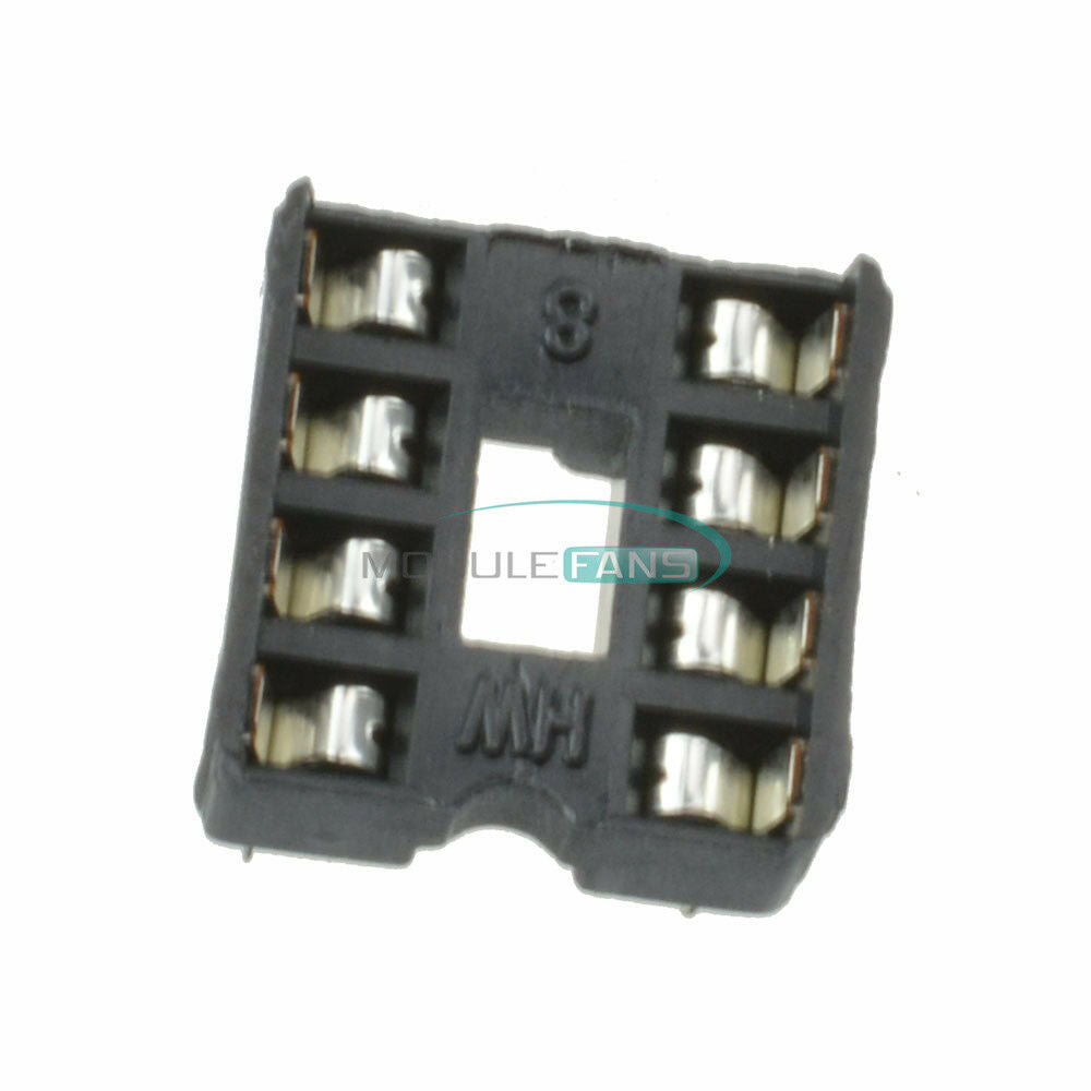100PCS DIP8 Integrated Circuit 8 Pin IC Sockets Adaptor Solder Type New