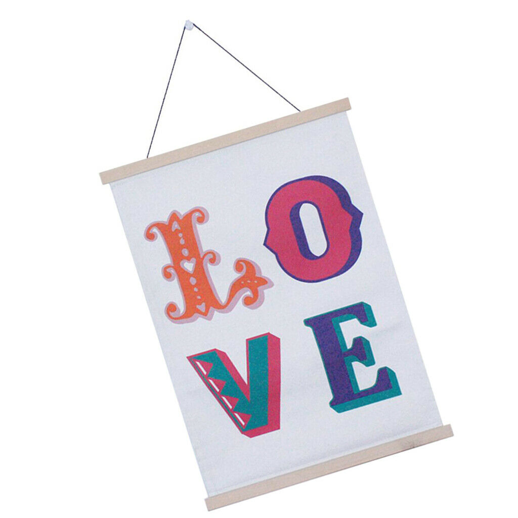 Embroidery Love Wall Art Hanging for Home Bedroom Living Room Dorm Wall Blankets