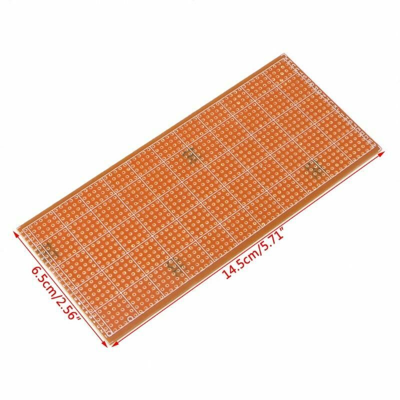 5x Stripboard Prototyping 6.5x14.5cm uncut pcb platine Single Side circuit board