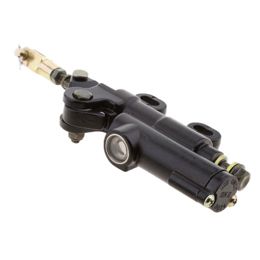 Black Back Rear Hydraulic Brake Master Cylinder PIT Quad Dirt Bike ATV Buggy