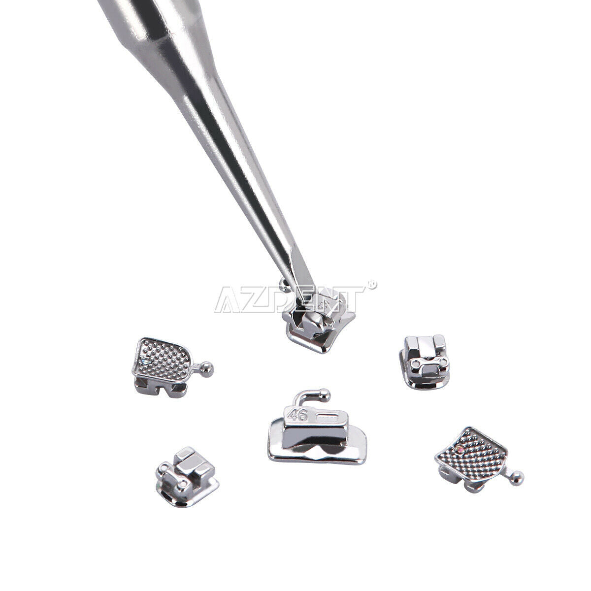 10 X Dental Orthodontic MIM Self Ligating Bracket Braces Mini Roth.022 Hooks 345