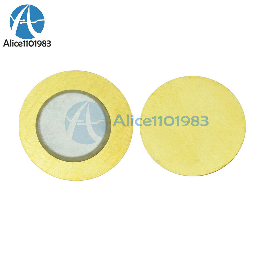 10PCS 20mm Piezo Elements Sounder Sensor Trigger Drum Disc 6.5KHZ  Copper
