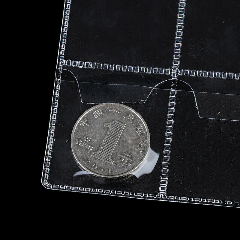 5pcs 30 Pocket Stamps Coin Exhibition Albums Coin Collection Loose-leaf B.l8